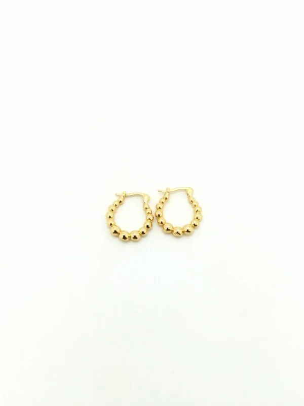 PENDIENTES CHAPADO DE ORO - Imagen 3