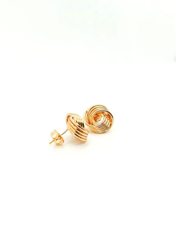 PENDIENTES CHAPADO DE ORO - Imagen 2