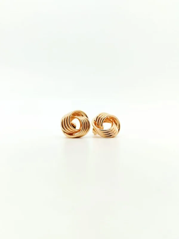 PENDIENTES CHAPADO DE ORO - Imagen 4