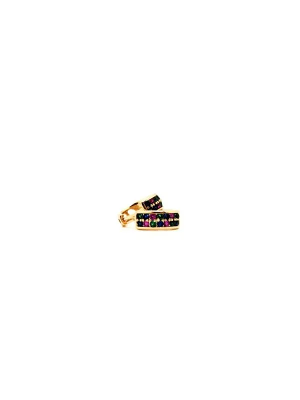 PENDIENTES CHAPADO DE ORO - Imagen 5