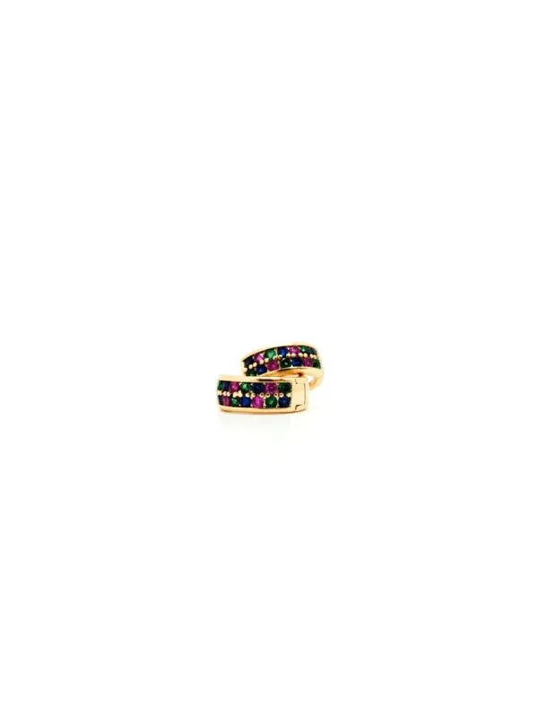 PENDIENTES CHAPADO DE ORO - Imagen 2
