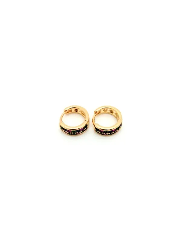 PENDIENTES CHAPADO DE ORO - Imagen 4
