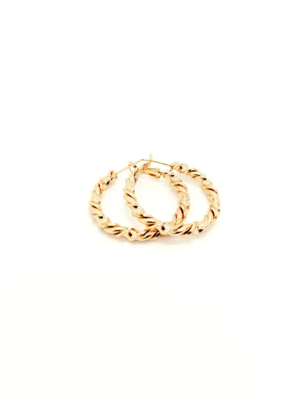 PENDIENTES CHAPADO DE ORO - Imagen 4