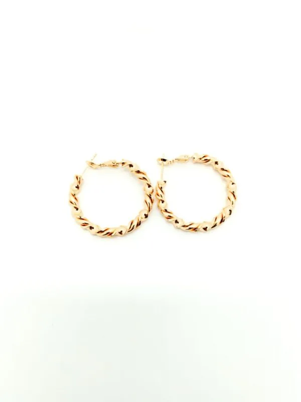 PENDIENTES CHAPADO DE ORO - Imagen 5
