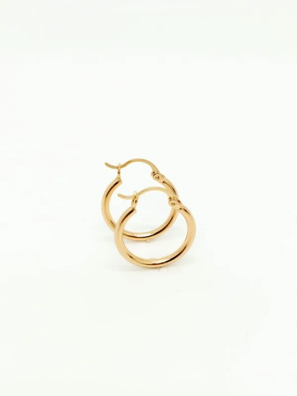 PENDIENTES CHAPADO DE ORO - Imagen 4