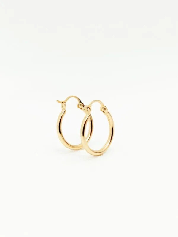 PENDIENTES CHAPADO DE ORO - Imagen 3