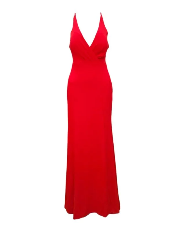 Vestido largo rojo italiano The fiesta forever